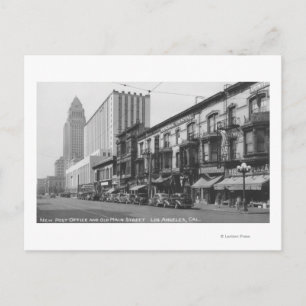 Los Angeles, CA Post Office and Old Main Postcard