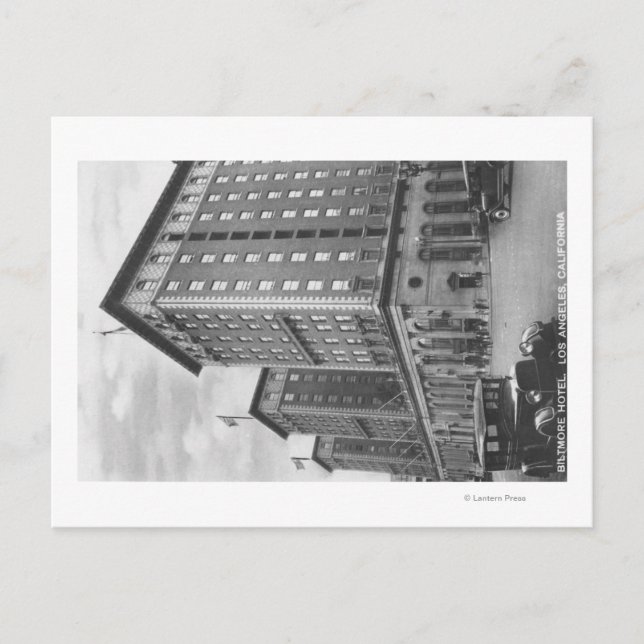 Los Angeles, CA View of Biltmore Hotel Postcard (Front)