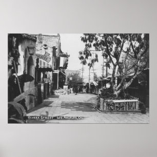 Los Angeles, CA View of Olvera Street Poster