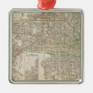 Los Angeles, California 2 Metal Ornament