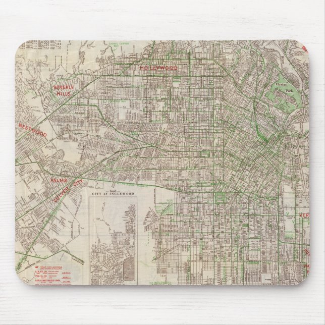 Los Angeles, California 2 Mouse Pad (Front)