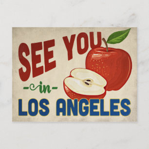 Los Angeles California Apple - Vintage Travel Postcard