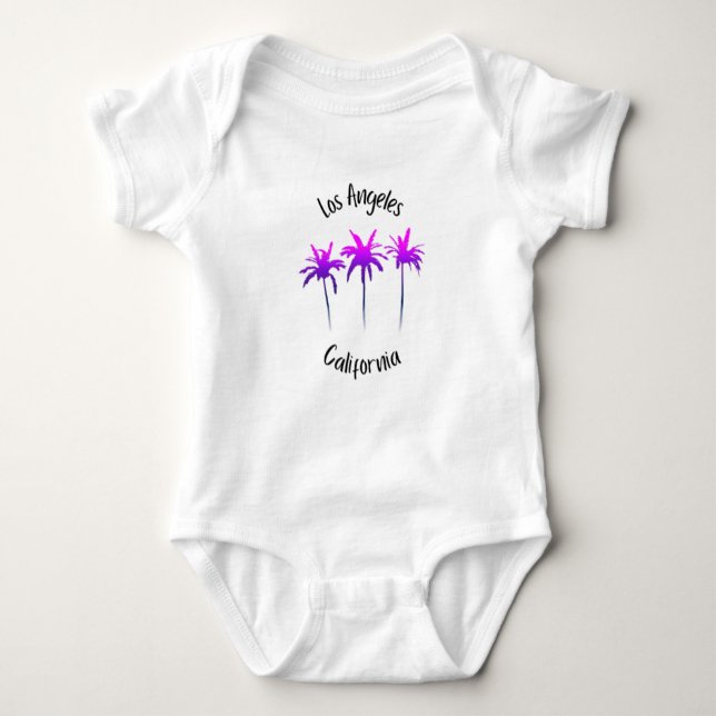 Los Angeles California     Baby Bodysuit (Front)