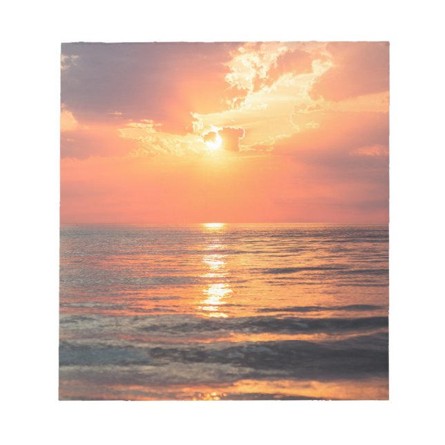 Los Angeles California beach at sunset Notepad (Front)