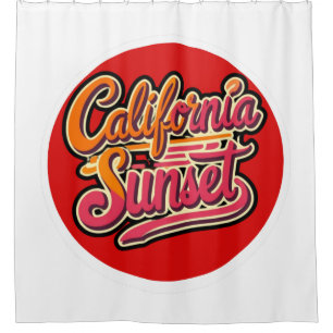 Los Angeles california beach home decor Shower Curtain