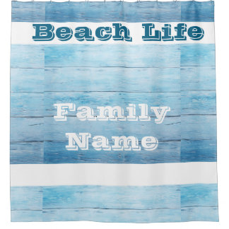 Los Angeles california beach home decor  Shower Curtain