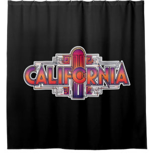 Los Angeles california beach home decor Shower Curtain