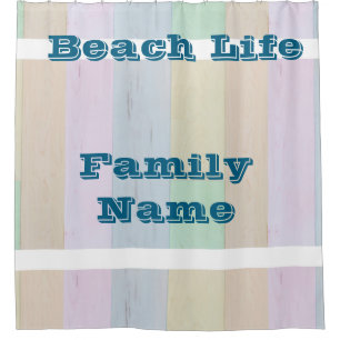 Los Angeles california beach home decor  Shower Curtain