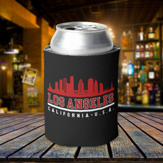 Los Angeles California Beautiful Skyline Can Cooler