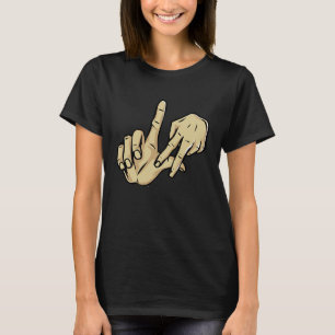Los Angeles California Chicano Cholo LA LA Hand Si T-Shirt