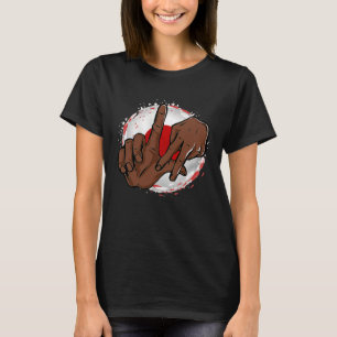 Los Angeles California Chicano Japan Flag LA Hand  T-Shirt