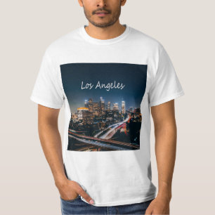 Los Angeles California City Skyline at night T-Shirt