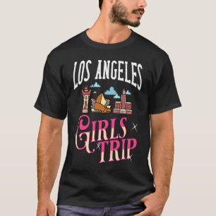 Los Angeles California City Trip Skyline Map Trave T-Shirt