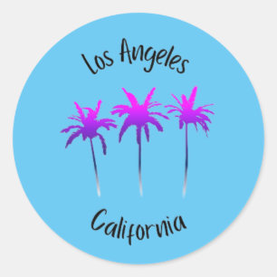 Los Angeles California Classic Round Sticker