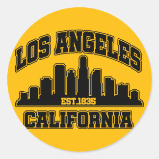 Los Angeles,California Classic Round Sticker