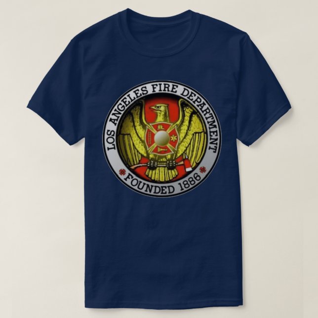 Los Angeles California Fire Department T-Shirt (Design Front)