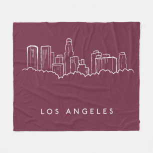 Los Angeles California Fleece Blanket
