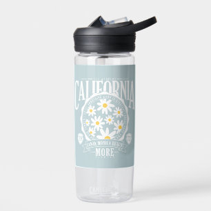 Los Angeles California Floral Graphic Water Bottle
