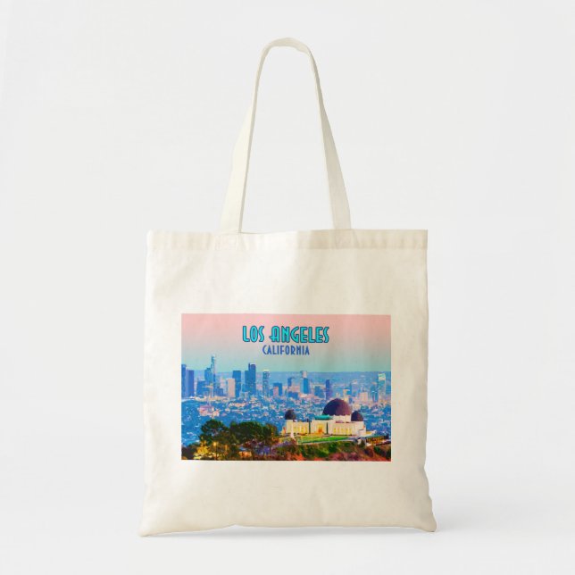 Los Angeles California Griffith Observatory Tote Bag (Front)