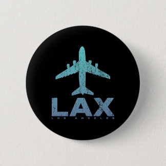Los Angeles California Lax Airport Code La Vacatio 6 Cm Round Badge