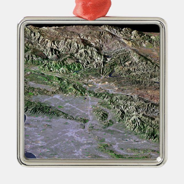 Los Angeles, California Metal Ornament (Front)