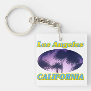 "Los Angeles California Palm Trees" Keychains