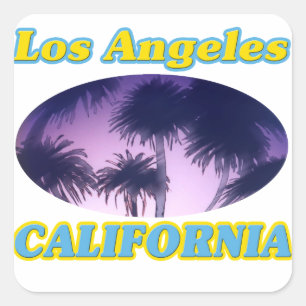 "Los Angeles California Palm Trees" Sticker