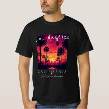 Los Angeles California Paradise Sunset Retro