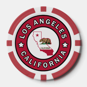 Los Angeles California Poker Chips