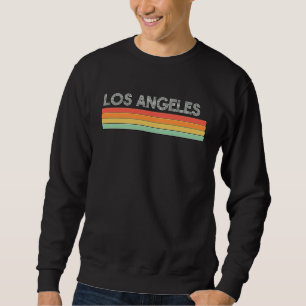 Los Angeles California Retro Rainbow Vintage City Sweatshirt
