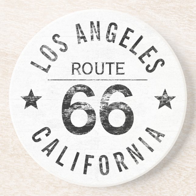 Los Angeles California Route 66 Coaster (Front)