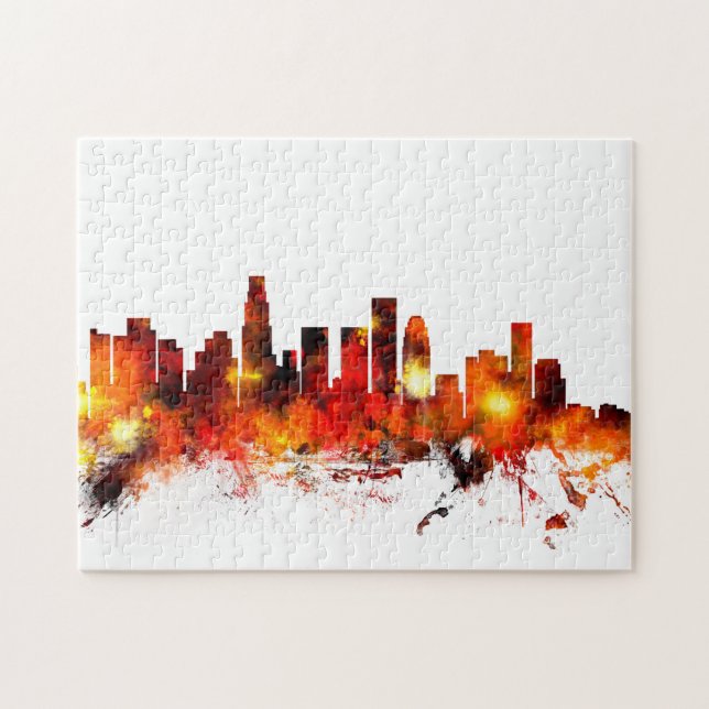 Los Angeles California Skyline Jigsaw Puzzle (Horizontal)