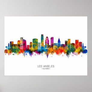 Los Angeles California Skyline Poster