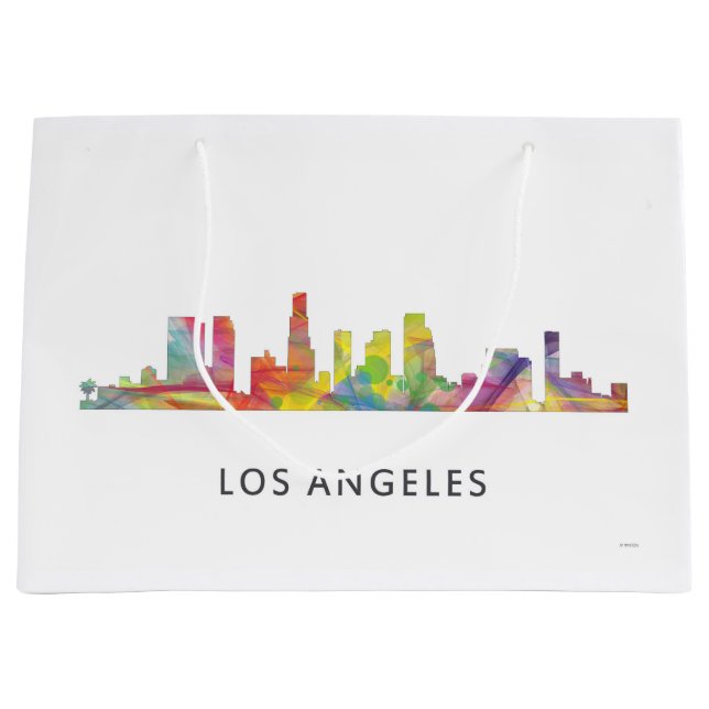 LOS ANGELES, CALIFORNIA SKYLINE WB1- LARGE GIFT BAG (Front)