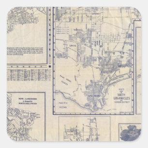 Los Angeles, California Square Sticker