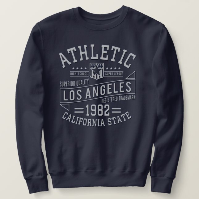 Los Angeles California state college athletic Sweatshirt (Design Front)