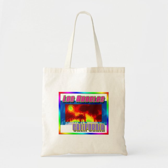 "Los Angeles California Sunset Palm Trees" Bag (Front)