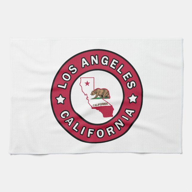 Los Angeles California Tea Towel (Horizontal)
