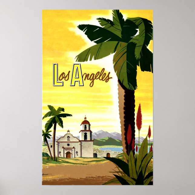 Los Angeles, California, travel poster. Poster (Front)