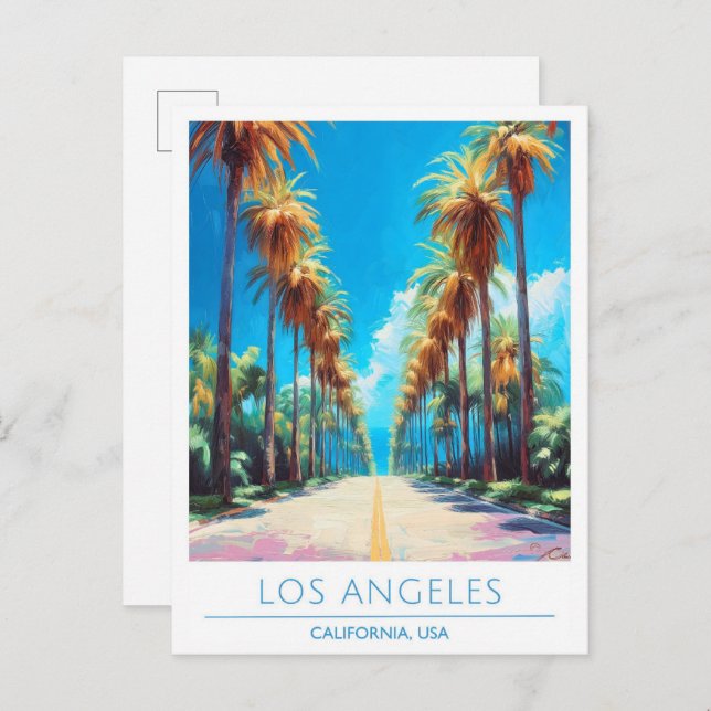 Los Angeles California USA Vintage Travel  Postcard (Front/Back)