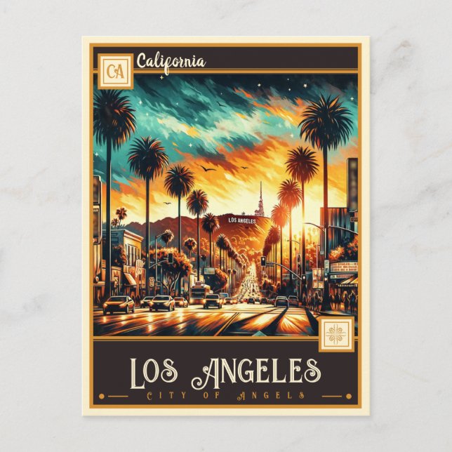 Los Angeles, California | Vintage Postcard (Front)
