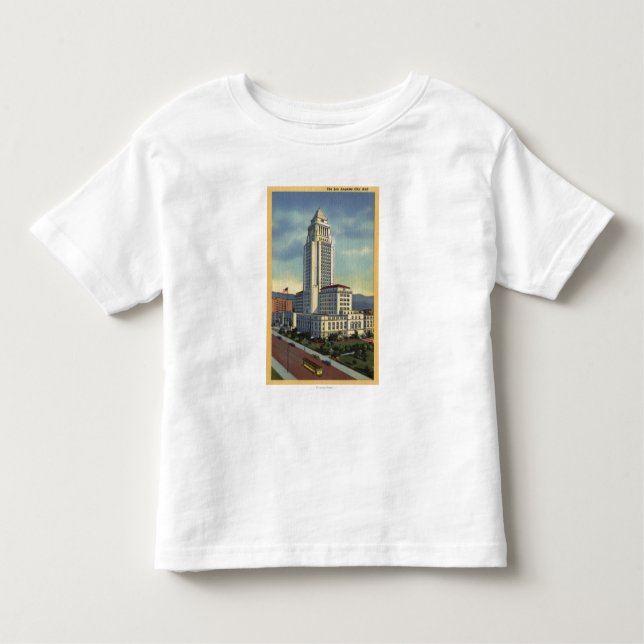 Los Angeles, CaliforniaA View of City Hall Toddler T-Shirt (Front)