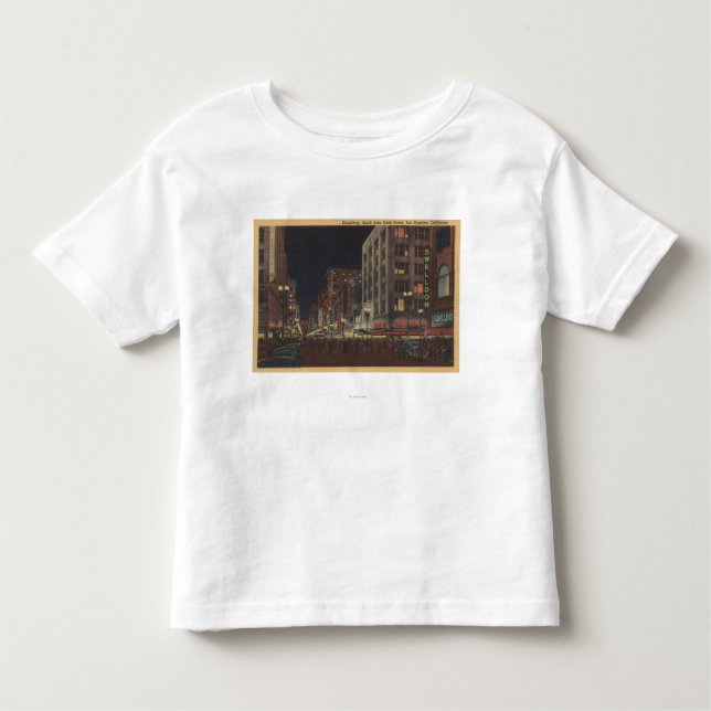 Los Angeles, CASouth View of Broadway from 6th Toddler T-Shirt (Front)
