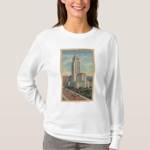 Los Angeles, CAView of City Hall and Cable Car T-Shirt