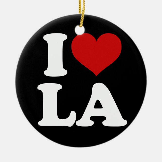Los Angeles Ceramic Ornament (Front)