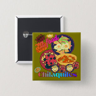 Los Angeles Chilaquiles olive 15 Cm Square Badge