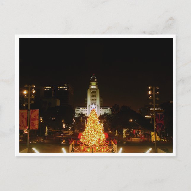 Los Angeles Christmas Tree Postcard (Front)