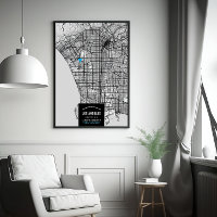 Los Angeles City Map + Mark Your Location