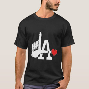 Los Angeles City Of Angels Finger T-Shirt