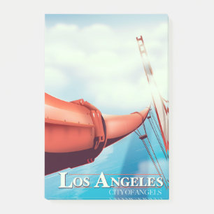 Los Angeles "city of Angels" Vacation poster. Post-it Notes